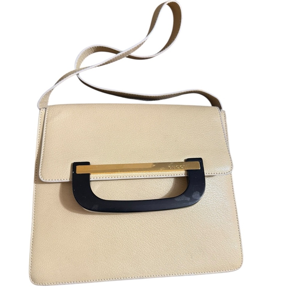 Rare Tom Ford era Gucci Handbag with Black and Gold-tone Accent-See flaws - Picture 2 of 14